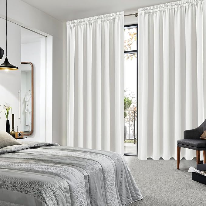 DWCN Blackout Curtains for Living Room Thermal Insulated, Energy Saving & Noise - Image 2