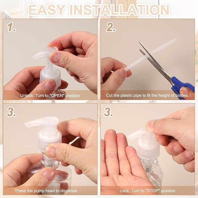 uxcell 8 Pcs Soap Dispenser Pump Heads Soap Dispensers Top Pumps Replacement - Image 5