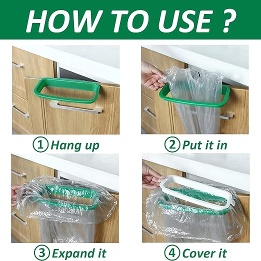 VinBee 5 PCS Portable Trash Bag Holder Hanging Trash Garbage Bag Holder Hanging - Image 3