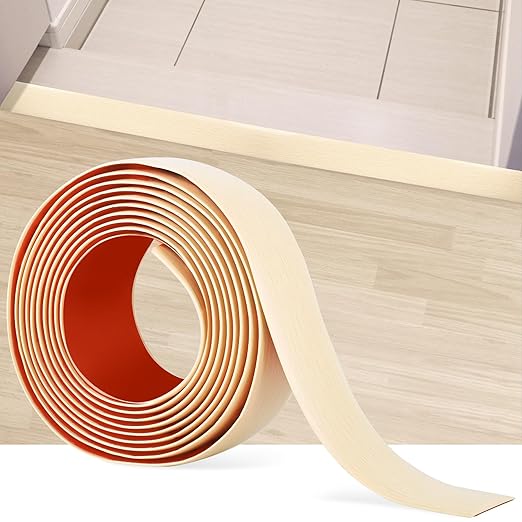 5Ft Floor Transition Strip Self Adhesive Vinyl Cover Floor Strip Flat Divider by MYFAMIREA