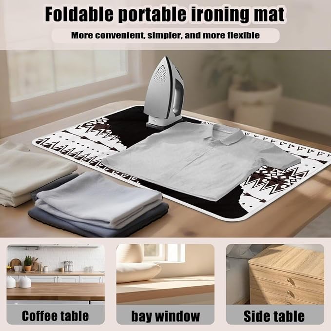 Aztec Print Ironing Mat Portable Ironing Pad Blanket - Image 6