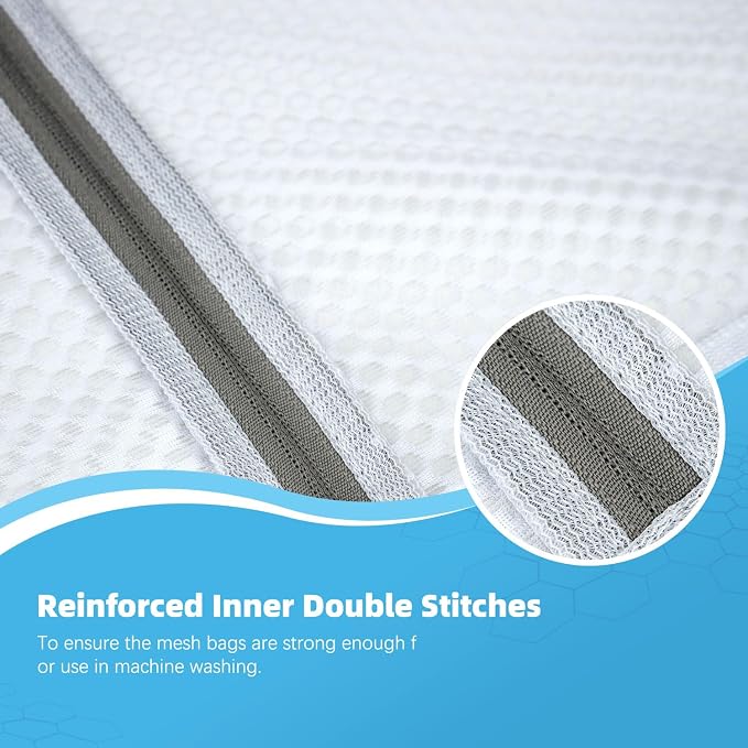 6-Pack Honeycomb Mesh Laundry Bags - Image 8