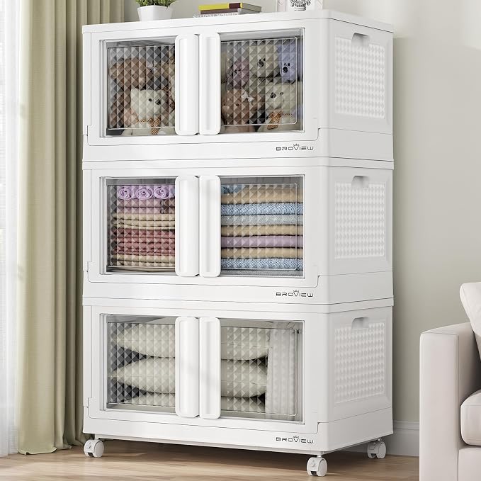 BROVIEW 300Qt Stackable Storage Bins by BROVIEW-EnjoytheArtofLife