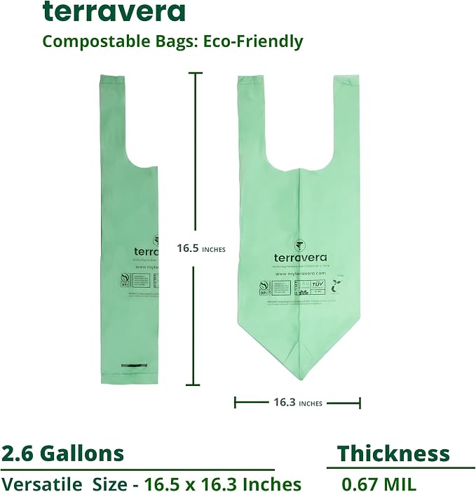 2.6 Gallon Compostable Food Scrap Bags - Image 3