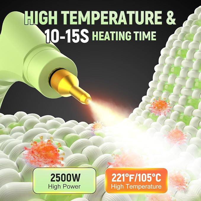 2500W Portable Handheld Steam Cleaner - Image 2
