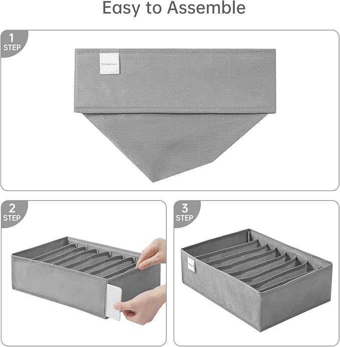 4 Packs T-shirt Drawer Organizers - Image 6