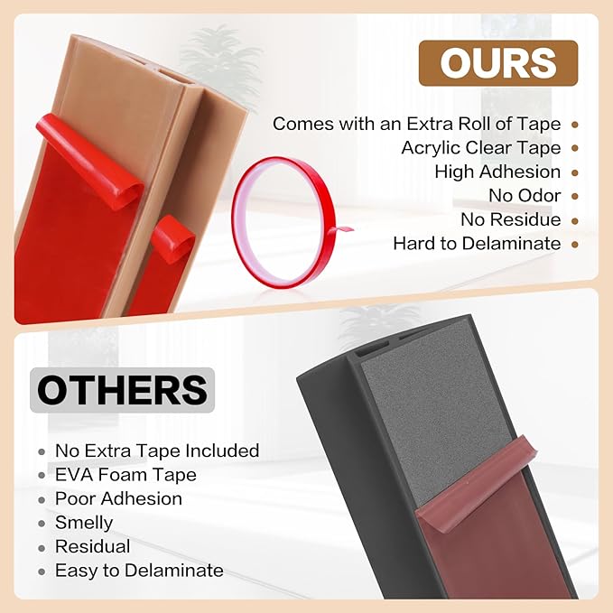 Floor Transition Strip Vinyl Door Threshold Ramp Self Adhesive Carpet Edging - Image 3