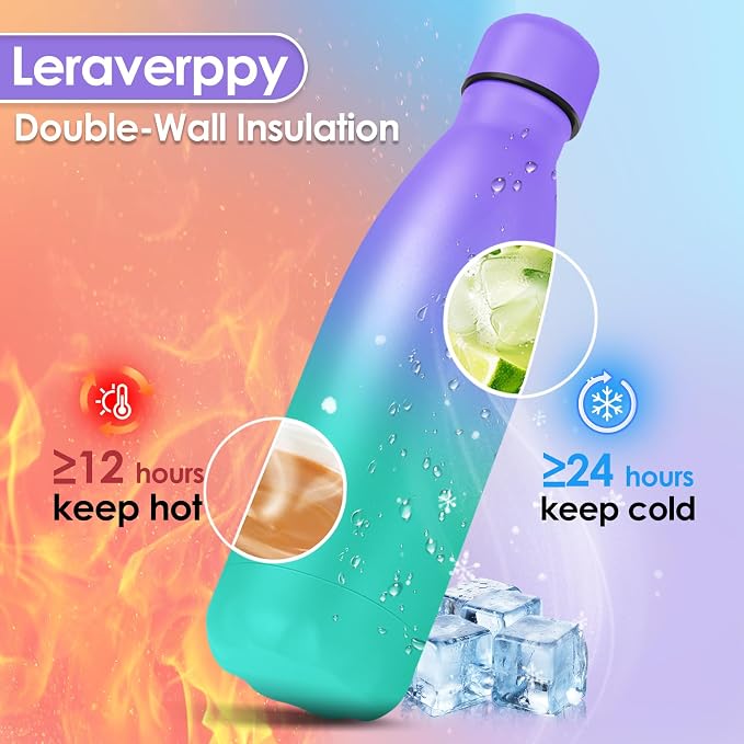 25oz Cola-Bottle Shaped Stainless Steel Leak-proof Water Bottle, Double Wall - Image 3