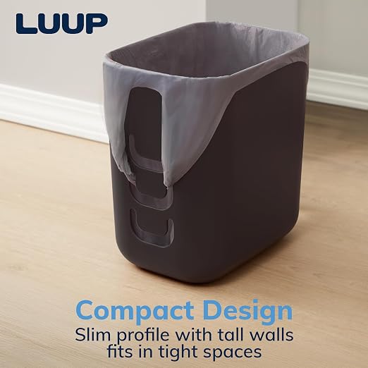 STORi Luup Bathroom Wastebasket, Secure Grocery Bags, Plastic Garbage Container - Image 9