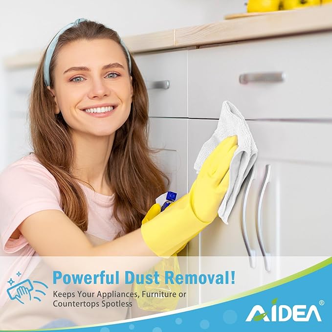 AIDEA Microfiber Cleaning Cloth 100PK, Soft Microfiber Towels - Image 4
