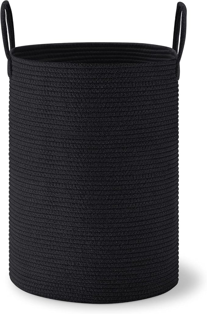 VIPOSCO Large Laundry Hamper, Tall Woven Rope Storage Basket - Image 8
