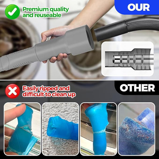 Holikme 2 Pieces Dryer Vent Cleaner Kit, Dryer Lint Vacuum Attachment and - Image 2