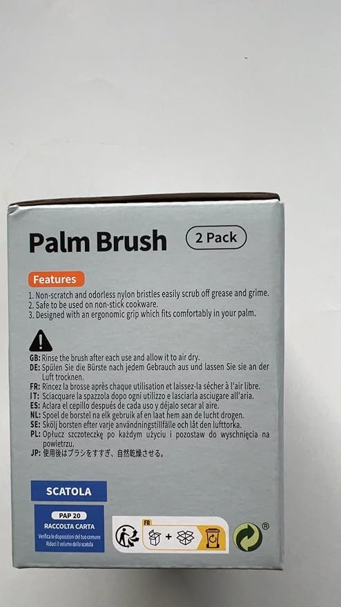 MR.SIGA Dish Scrub Brush, Palm Brush Dish Scrubber - Image 7