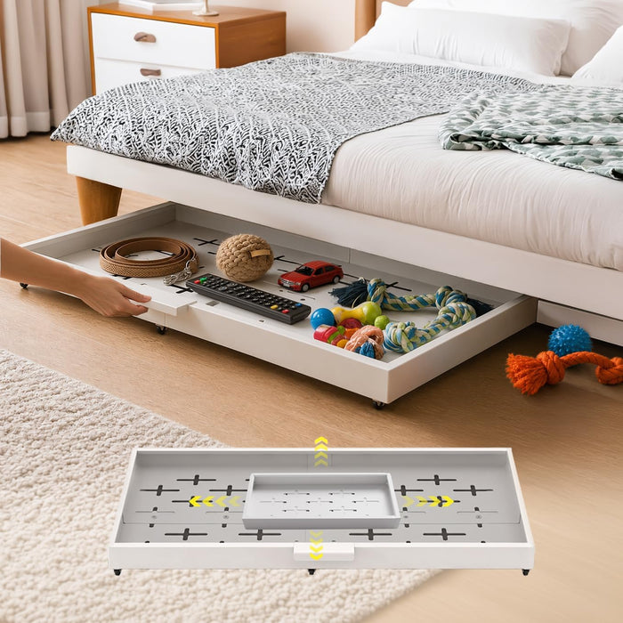 Fokyfok Under Bed Drawers,Under Bed Storage,Under Couch Drawer,1PC