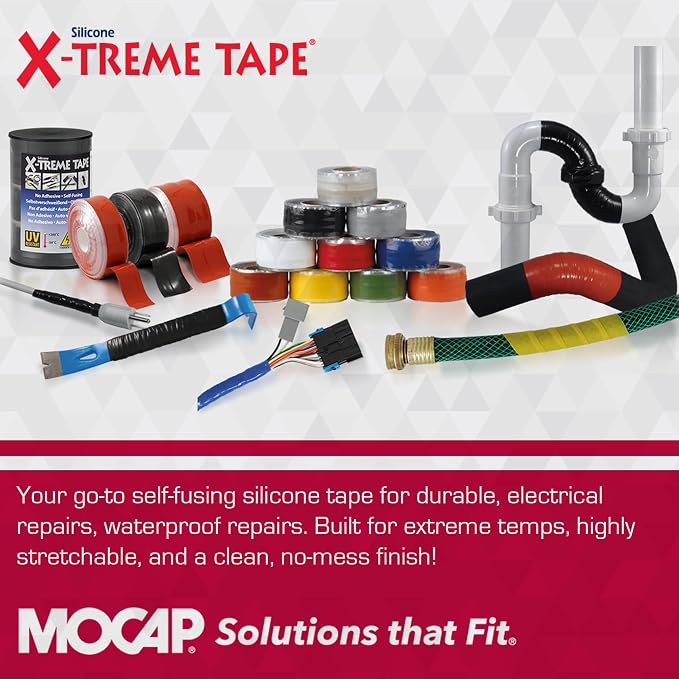 X-Treme Tape MOCAP Heavy Duty Electrical Tape, Self-Fusing Silicone Rubber - Image 6