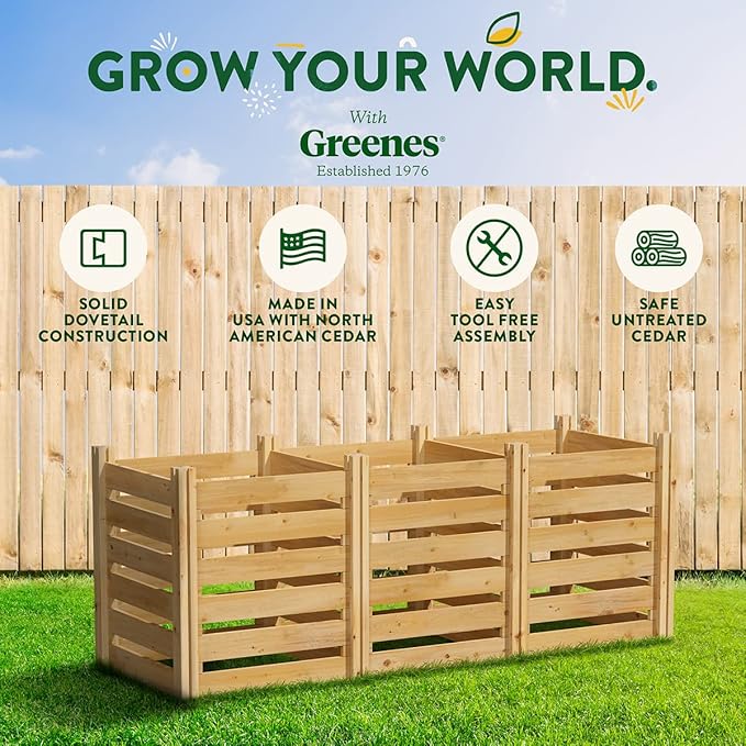 Greenes Fence Cedar Wood Composter - Image 6