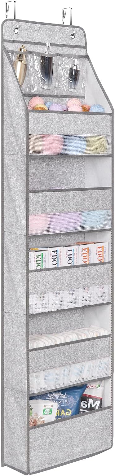 Univivi 6-Shelf Over Door Hanging Organizer Fabric Baby Door Storage by Univivi