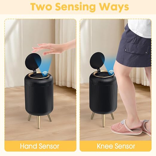 Bathroom Trash Can Automatic Touchless，3 Gallon Smart Motion Sensor Trash Bin - Image 4