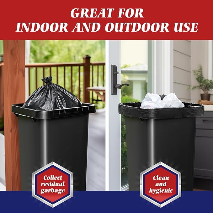 Teivio 55-60 Gallon Black Trash Bags | 170 Bags Extra Large Multi-Use Heavy - Image 6