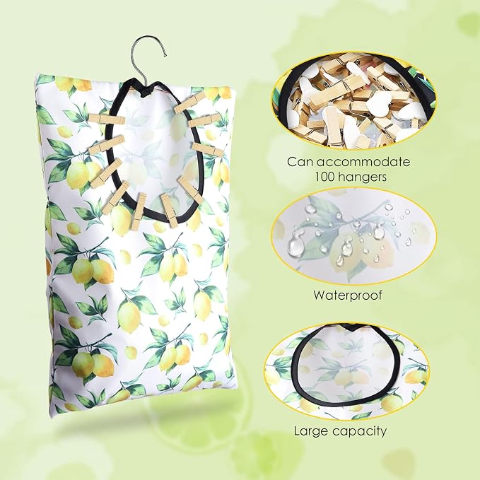 2 Pcs Lemon Clothespin Bag - Image 4