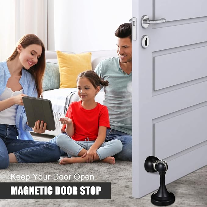 16 Pcs Magnetic Door Stoppers Stainless Steel Door Stops Magnetic Catch Holder - Image 7