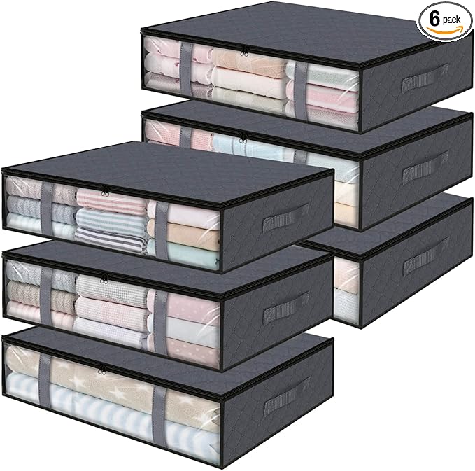 StorageRight Under Bed Storage Bins, Breathable Organizer by StorageRight