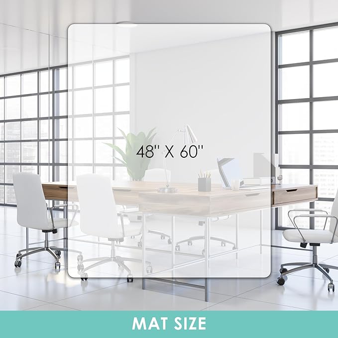 Vicwe Office Chair Mat for Hard Floor, Easy Glide for Chairs - Image 7