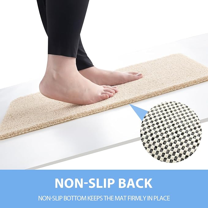 Non-Slip Bathtub Mat, 2 Pack Anti Slip Shower Mat, Fast Drying Bathtub Mats - Image 4