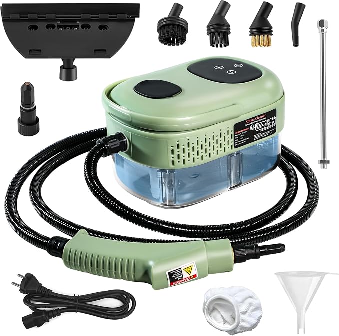 Steam Cleaner, 15s Heat-Up, 6-Level Adjustable Handle, High Pressure Steamer by MOVATEK