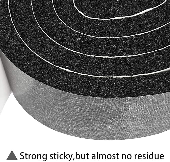 2 Rolls 2 Inch W 1/2 Inch T Weather Stripping Air Conditioner Open Cell Foam - Image 4