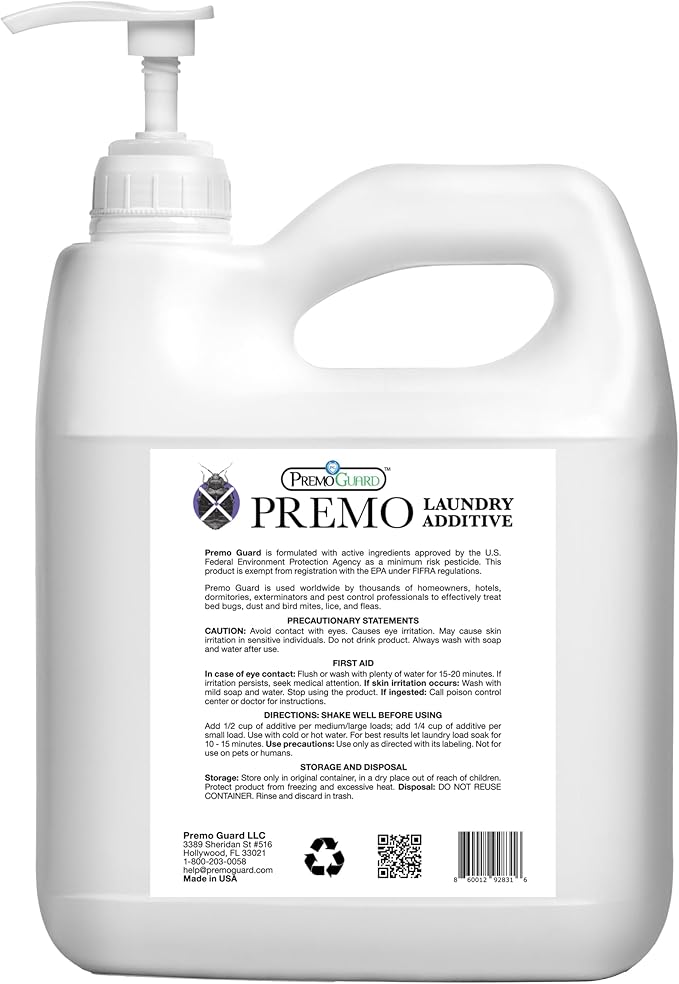 Premo Guard Bed Bug, Mite & Lice Laundry Detergent Additive 64 oz – Child & Pet - Image 2