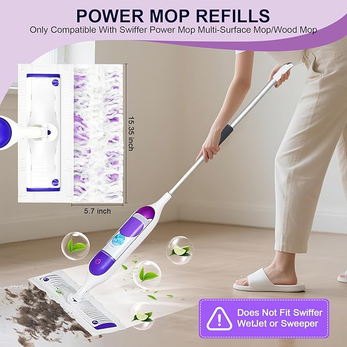 42 Pcs 5X Cleaning Power Mop Refills - Image 2