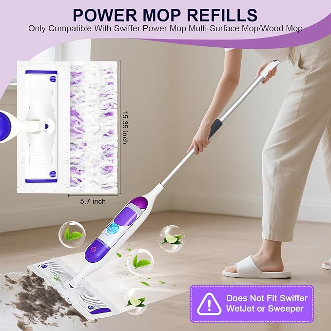 32 Pcs 5X Cleaning Power Mop Refills - Image 2