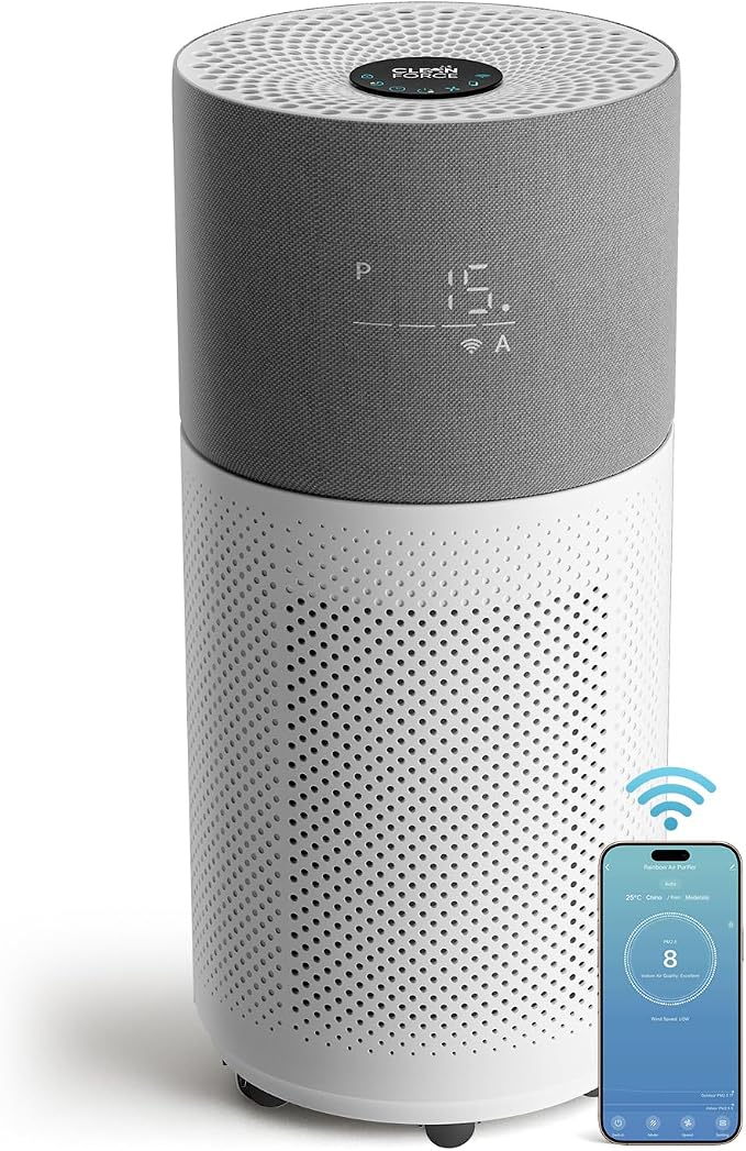 CleanForce Air Purifier for Home Large Room up to 2550 ft², Swiss Sanitized by CLEANFORCEAIR