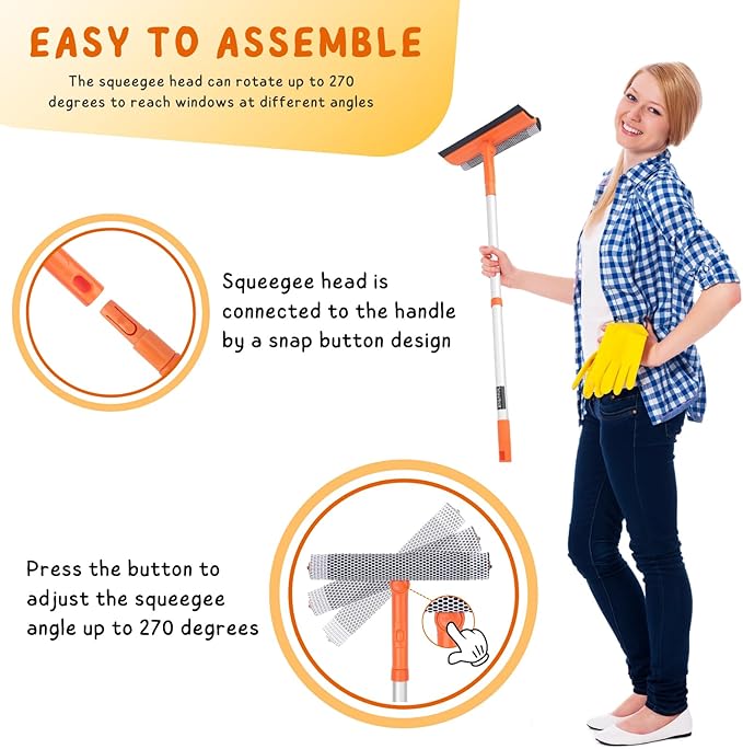 Window Squeegee for Home, Car Windshield Cleaner Tool - Image 3