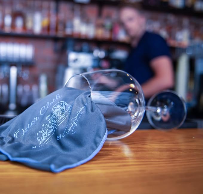 Trendy Bartender Toast to Perfection Microfiber Commercial Grade Glass - Image 6