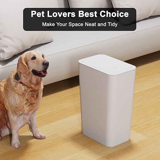 N. NETDOT 3 Pack 2.6 Gallon / 10L Bathroom Trash Can - Image 3