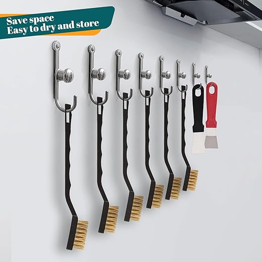 80 Pcs Mini Wire Brush Brass Brush Set, Curved Handle Masonry Brush Wire Brush - Image 4