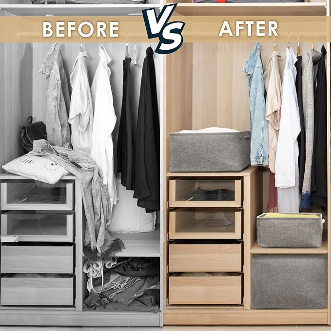 TheWarmHome Large Storage Bins- Storage Baskets - Image 7