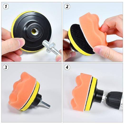 Car Foam Polishing Buffing Kit, Polishing Buffing Pads, Wool Pads, Polishing & - Image 5