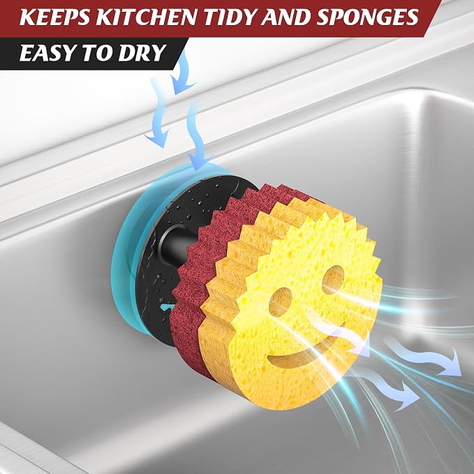 Sponge Holder for Kitchen Sink, Sink Caddy Organizer - Image 4