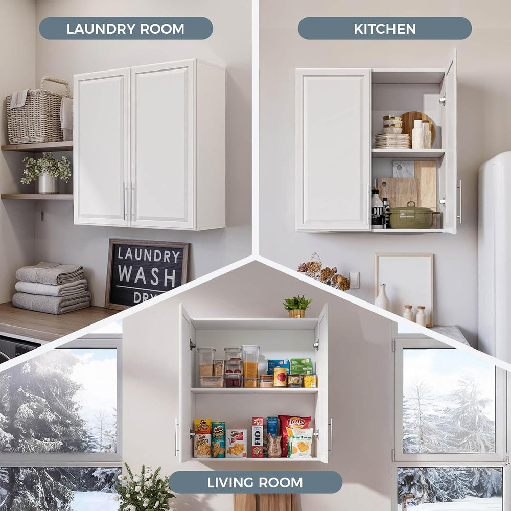 Furnaza 60" W Laundry Room Wall Cabinet with Adjustable Shelf