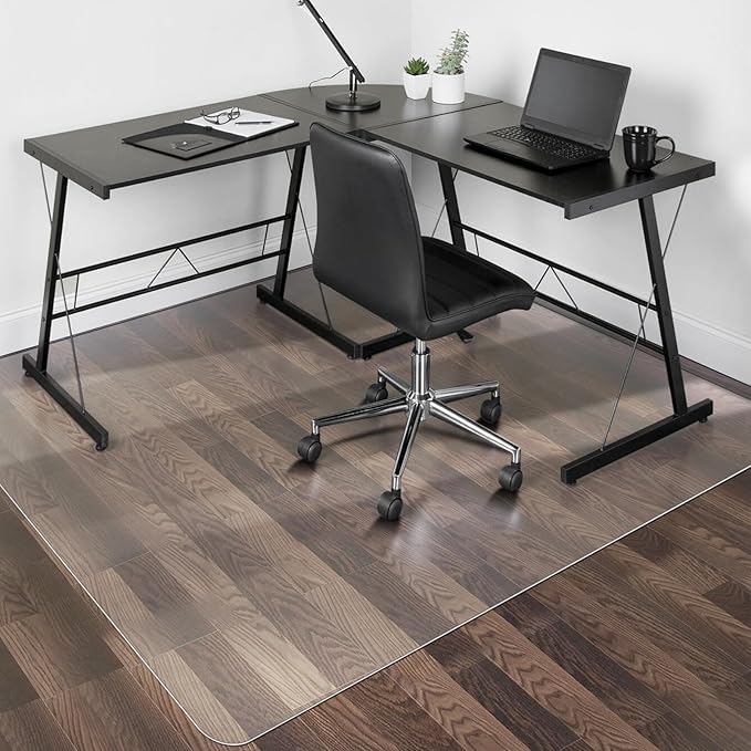 SALLOUS Office Chair Mat for Hard Floors, Slip Resistant Floor Protector Desk by SALLOUS