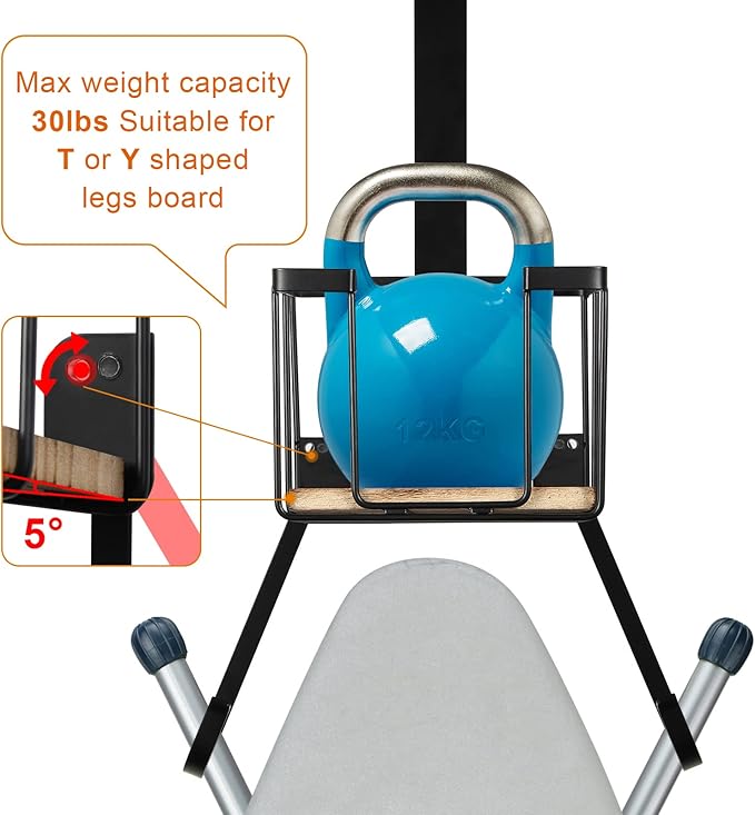 TJ.MOREE Wall Mount/Over The Door Ironing Board Holder - Image 5