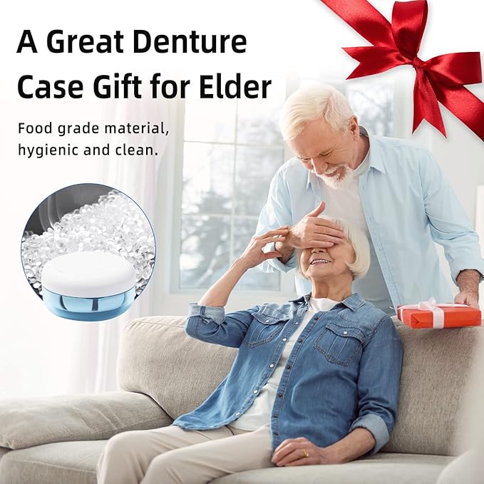 Leak Proof Denture Cup Kit Portable Retainer Case Perfect - Image 6