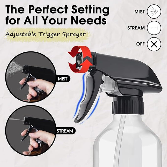 2 Packs Plastic Spray Bottles 360° Water Spray Bottle - Image 2