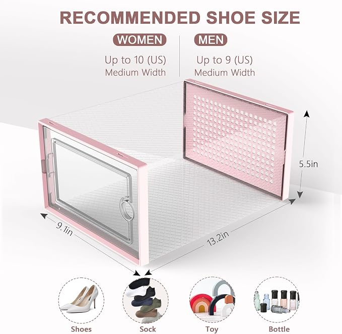 Kuject Shoe Organizers Storage Boxes - Image 3