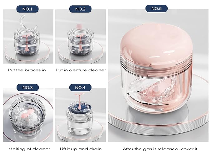 MURRI&MURRDI Retainer Mouth Guard Soak Container Box, Denture Bath Case - Image 8
