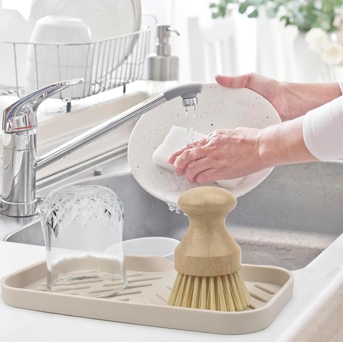 YASMEN Silicone Bathroom Soap Dishes, Sink Sponge Holder - Image 5