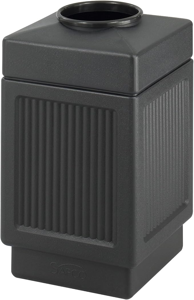 Safco Canmeleon Trash Can, 38 Gallons, Indoor and Outdoor Use, Open Top by SafcoProducts